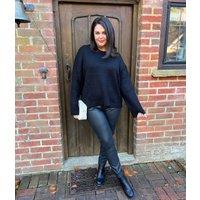 Black Crew Neck Jumper Size 8