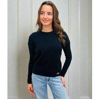 Black Essential Crew Neck Jumper Size 10