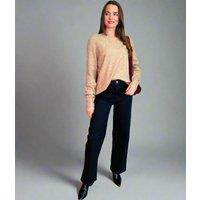 Biscuit V Neck Contrast Jumper Size 20/22