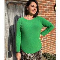 Green Rachel Fine Knit Jumper Size One Size