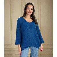 Blue Maddie Relaxed Jumper Size One Size