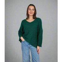 Green Maddie Relaxed Jumper Size One Size
