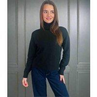 Black Soft Funnel Neck Jumper Size 20