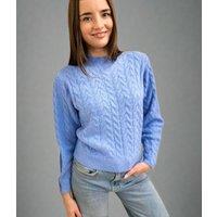 Blue Soft Cable Jumper Size 16/18