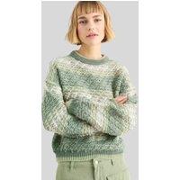 Green Textured Patterned Jumper Size 10/12