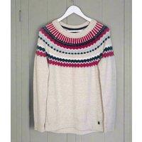 Oatmeal Metallic Fairisle Jumper Size 12