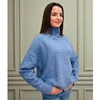 Blue Funnel Neck Jumper Size 20