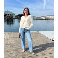 Ivory Merino Wool Cardigan Size 16/18
