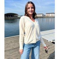 Ivory Merino Wool Cardigan Size 8/10