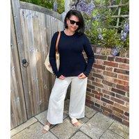 Black Ribbed Button Cuff Jumper Size 12