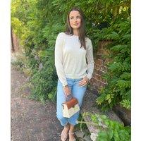 Gold Sparkly Fine Knit Jumper Size 20/22