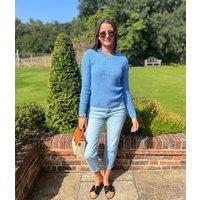 Blue Tillie Textured Stitch Jumper Size 6
