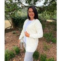 Ecru Long Open Cardigan Size 6/8