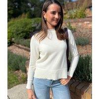 Ivory Fine Merino Wool Jumper Size 8/10