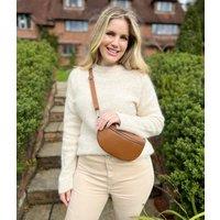 Ecru Alpaca Blend Crew Neck Jumper Size 8/10