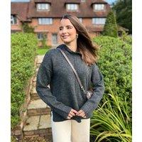 Charcoal Relaxed Knitted Hooded Jumper Size 6/8