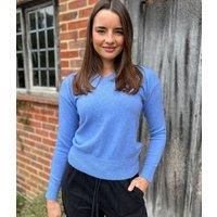 Blue Soft V Neck Jumper Size 6/8