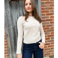 Natural Cody Wool Blend Cardigan Size 8