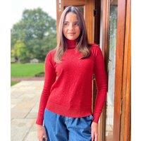 Red Polo Neck Jumper Size 6/8