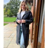 Charcoal Longline Coatigan Size 10/12