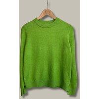 Lime Air Yarn Crew Neck Jumper Size 16/18