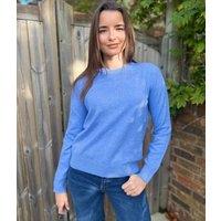 Cornflower Air Yarn Crew Neck Jumper Size 16/18