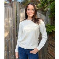 Natural Air Yarn Crew Neck Jumper Size 8/10