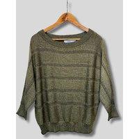 Gold Shimmer Batwing Jumper Size 22/24