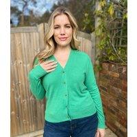 Green Soft Touch Knitted Cardigan Size 16/18