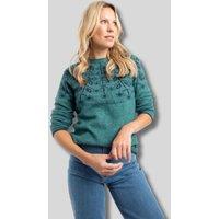 Deep Teal Miska Fairisle Jumper Size 8