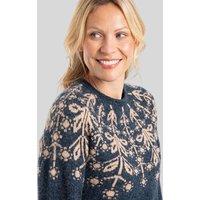 Navy Miska Fairisle Jumper Size 8