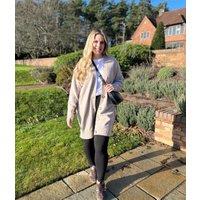 Natural Longline Button Cardigan Size 6