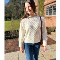 Ivory Soft Cable Knit Jumper Size 18/20