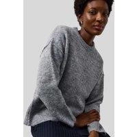 Grey Relaxed Crew Neck Jumper Size 16