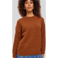 Brown Relaxed Crew Neck Jumper Size 16