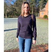 Navy Soft V Neck Jumper Size 12/14