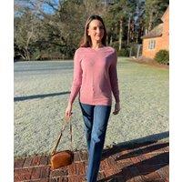 Pink Soft V Neck Jumper Size 24