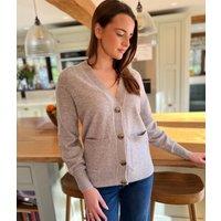 Light Grey V Neck Cardigan Size 20