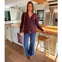 Ecru V Neck Cardigan Size 20