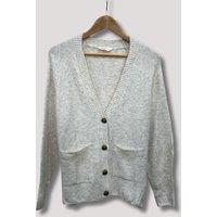 Ecru V Neck Cardigan Size 20