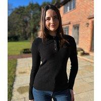 Black Collared Jumper Size 20