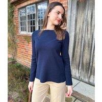 Navy Cotton Tunic Style Jumper Size 10