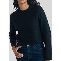 Black Relaxed Cotton Blend Jumper Size 20/22