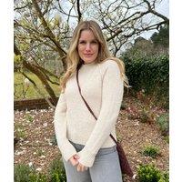 Natural Textured Wool Blend Jumper Size 12/14