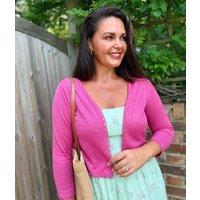 Hibiscus Linen Bolero Cardigan Size 12/14
