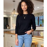 Black Cotton Crew Neck Premium Jumper Size 10