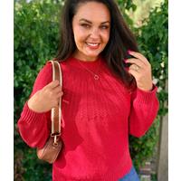 Ex Seasalt Red Stone Chat Cotton Jumper Size 14