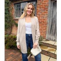 Natural Longline Open Cardigan Size 8/10
