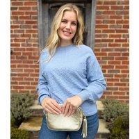 Blue Tonal Wave Jumper Size 20