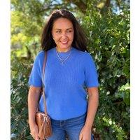 Blue Short Sleeve Jumper Size 8/10